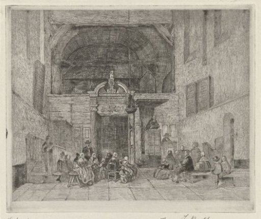 Church Service in a Village Church