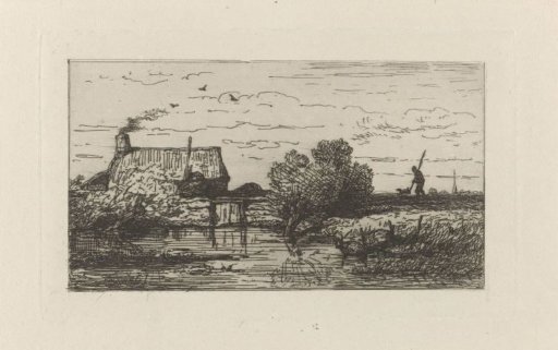 View of a Farmhouse by the Water