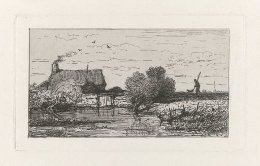 View of a Farmhouse by the Water