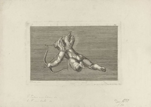Putto shooting an arrow