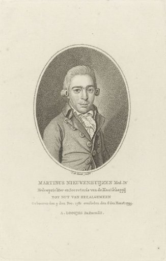 Portrait of Martinus Nieuwenhuyzen