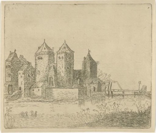 View of a Castle with a Moat