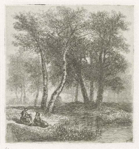 Mother and child by the water
