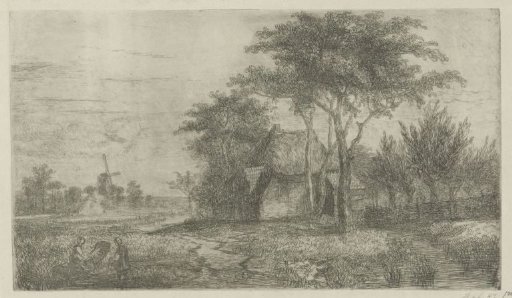 Landscape with a walker