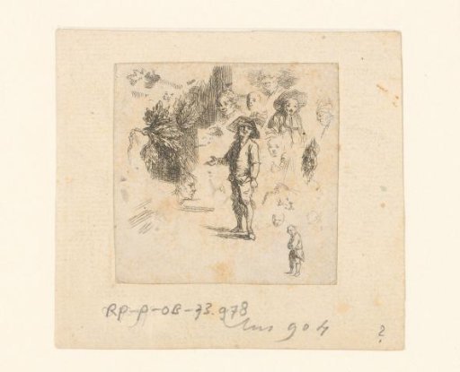 Various Figures and Heads