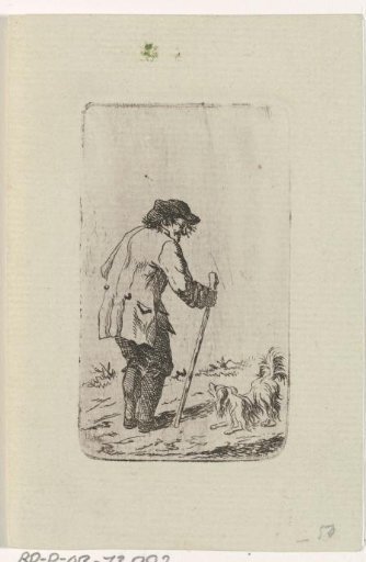Old Man Leaning on a Staff
