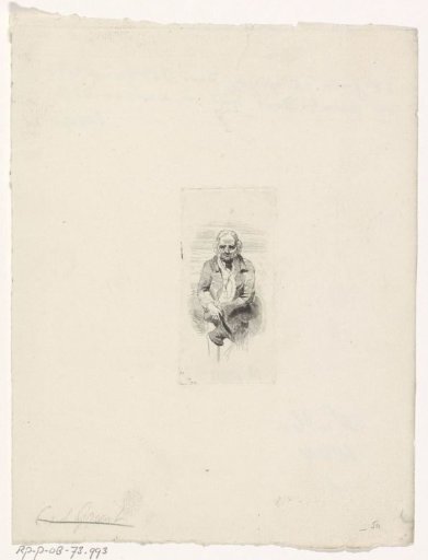 Standing Man with a Hat in His Hand