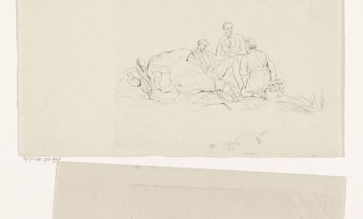 Three Men with a Dead Horse