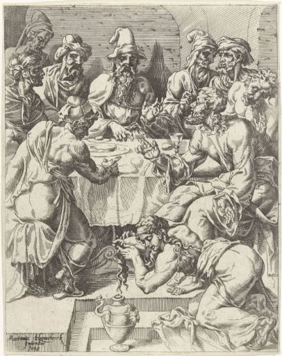 Mary Magdalene washing the feet of Christ