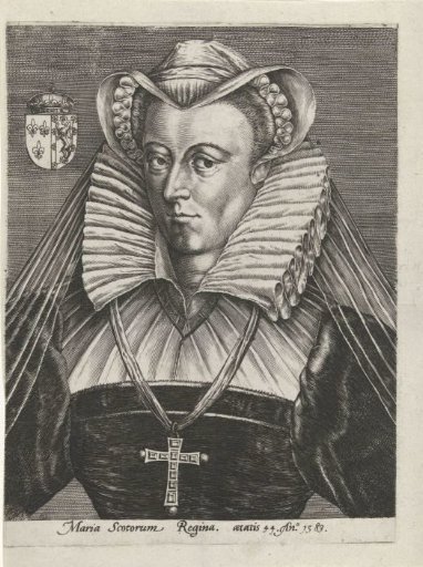 Portrait of Mary I Stuart, King of Scotland, at the age of 44