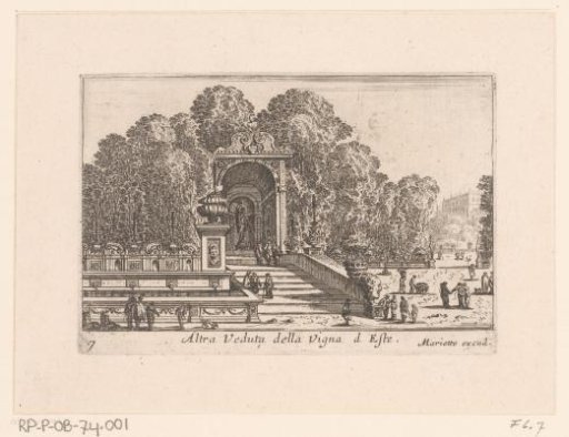 View of the Gardens of the Villa d'Este