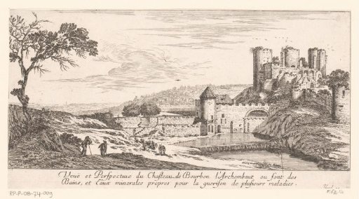 View of the Château de Bourbon-l'Archambault