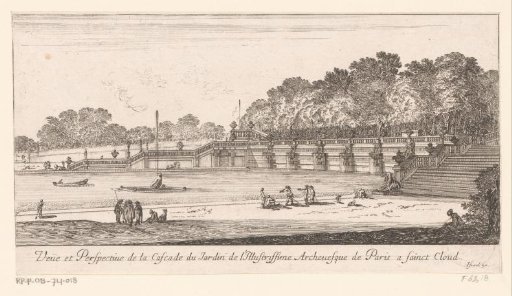 View of the cascade at Saint-Cloud