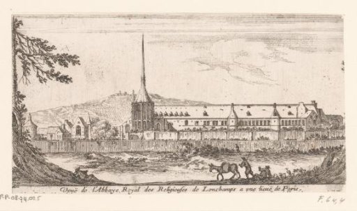 View of the Royal Abbey of Longchamps