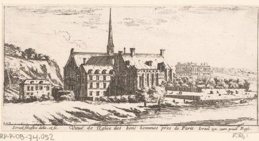 View of a monastery church near Paris
