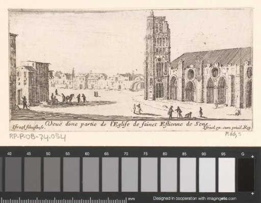 View of a part of the cathedral of Sens