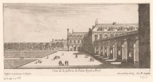 View of the gallery of the Palais Royal