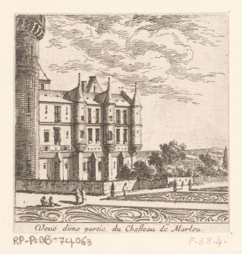 View of a part of the Château de Marlou