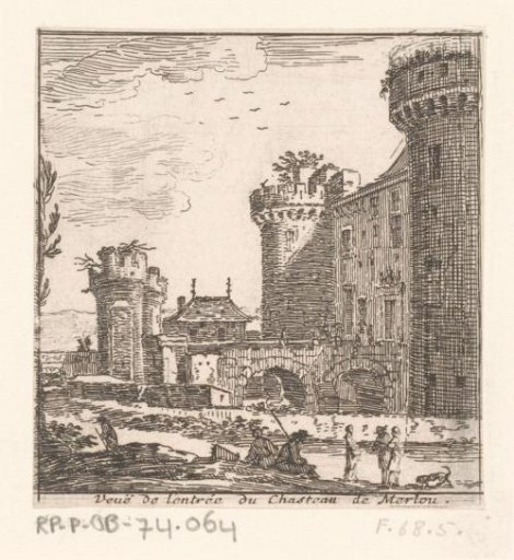View of the entrance to Château Marlou