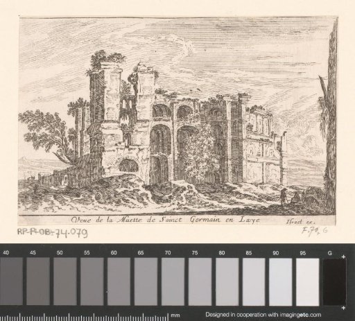 View of a ruin near Saint-Germain-en-Laye