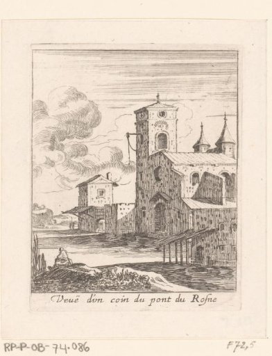 View of the bridge over the Rhine at Lyon