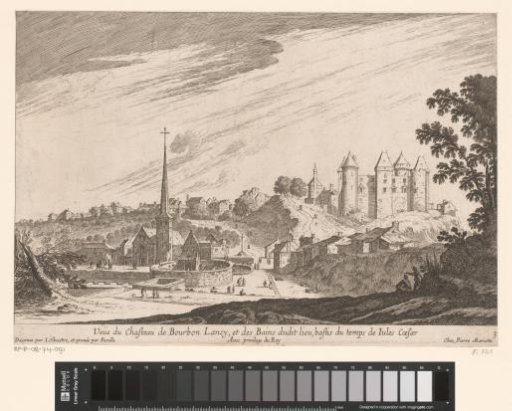 View of the Château de Bourbon-Lancy