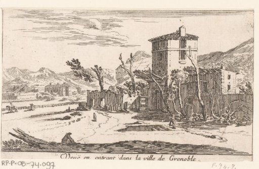View of the entrance gate of Grenoble