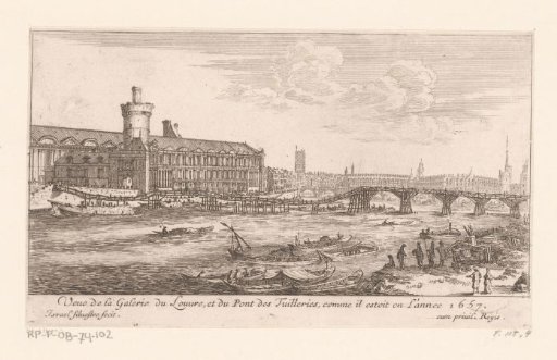 View of the Louvre and the Pont des Tuilleries