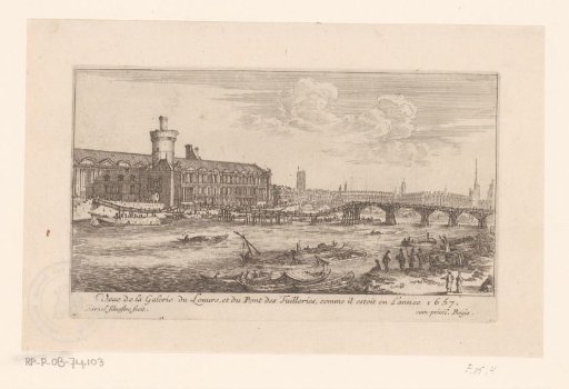 View of the Louvre and the Pont des Tuilleries