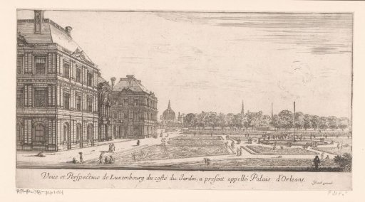 View of the gardens of the Palais du Luxembourg