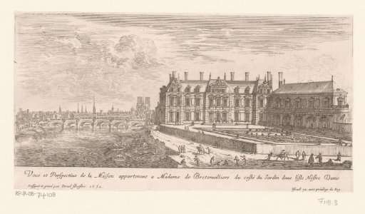 View of the house of Madame de Bretonvilliers