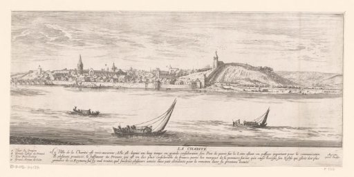 View of Charité-sur-Loire with the Loire in front of it