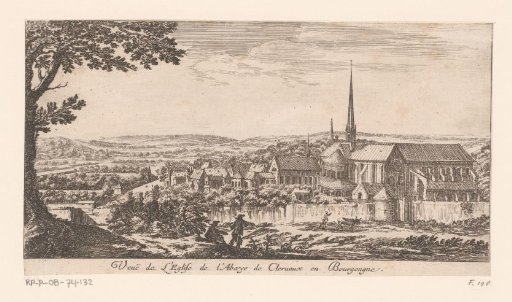 View of the church of the abbey of Clairvaux