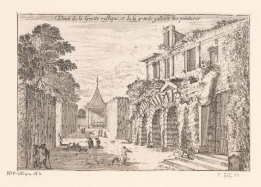 View of the Grotto and Picture Gallery at the Château of Fontainebleau