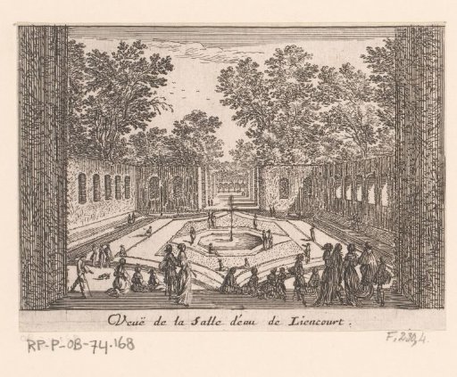 View of the Water Hall of the castle of Rochefoucauld