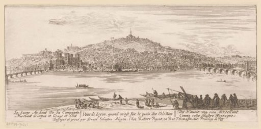 View of Lyon from the bank near the Celestine monastery
