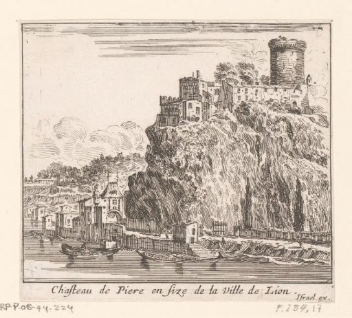View of Pierre Scize Castle