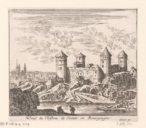View of the castle of Semur-en-Brionnais