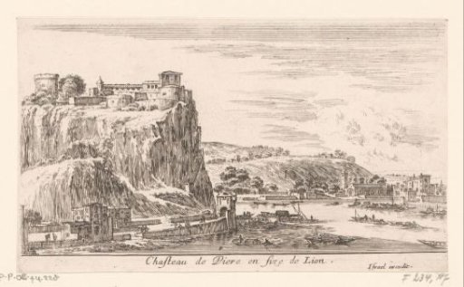 View of Pierre Scize Castle