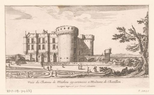 View of Château Marlou, belonging to Madame de Chatillon