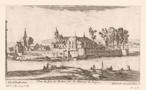 View of Fort Meulan on the Seine