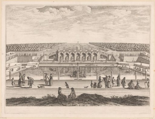 View of the gardens of Vaux-le-Vicomte