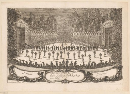 Banquet in the gardens of Versailles