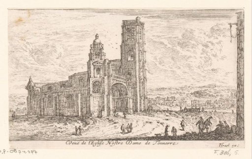 View of the Notre-Dame in Tonnerre