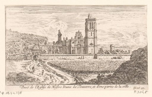 View of the Notre-Dame in Tonnerre