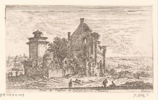View of the castle of Lesigné near Tonnerre