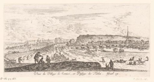 View of the village of Commissey and the surroundings of Tanlay