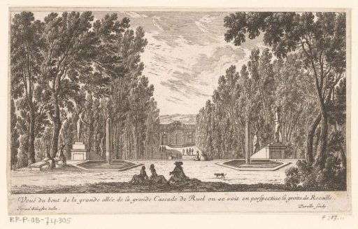 View of the Great Waterfall of Rueil