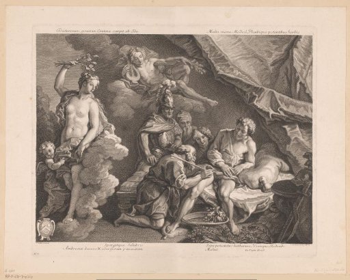 Venus helps Aeneas recover