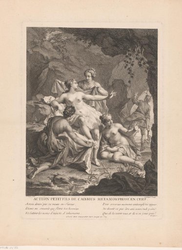 Actaeon transformed into a stag